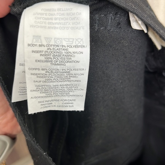 Madewell 9" Mid-Rise Skinny Jeans: Velvet Tuxedo Stripe Edition Size 27 - Picture 7 of 8